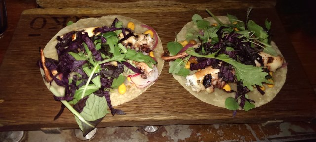 Tako tacos at the restaurant Tako, in the Cultural District.