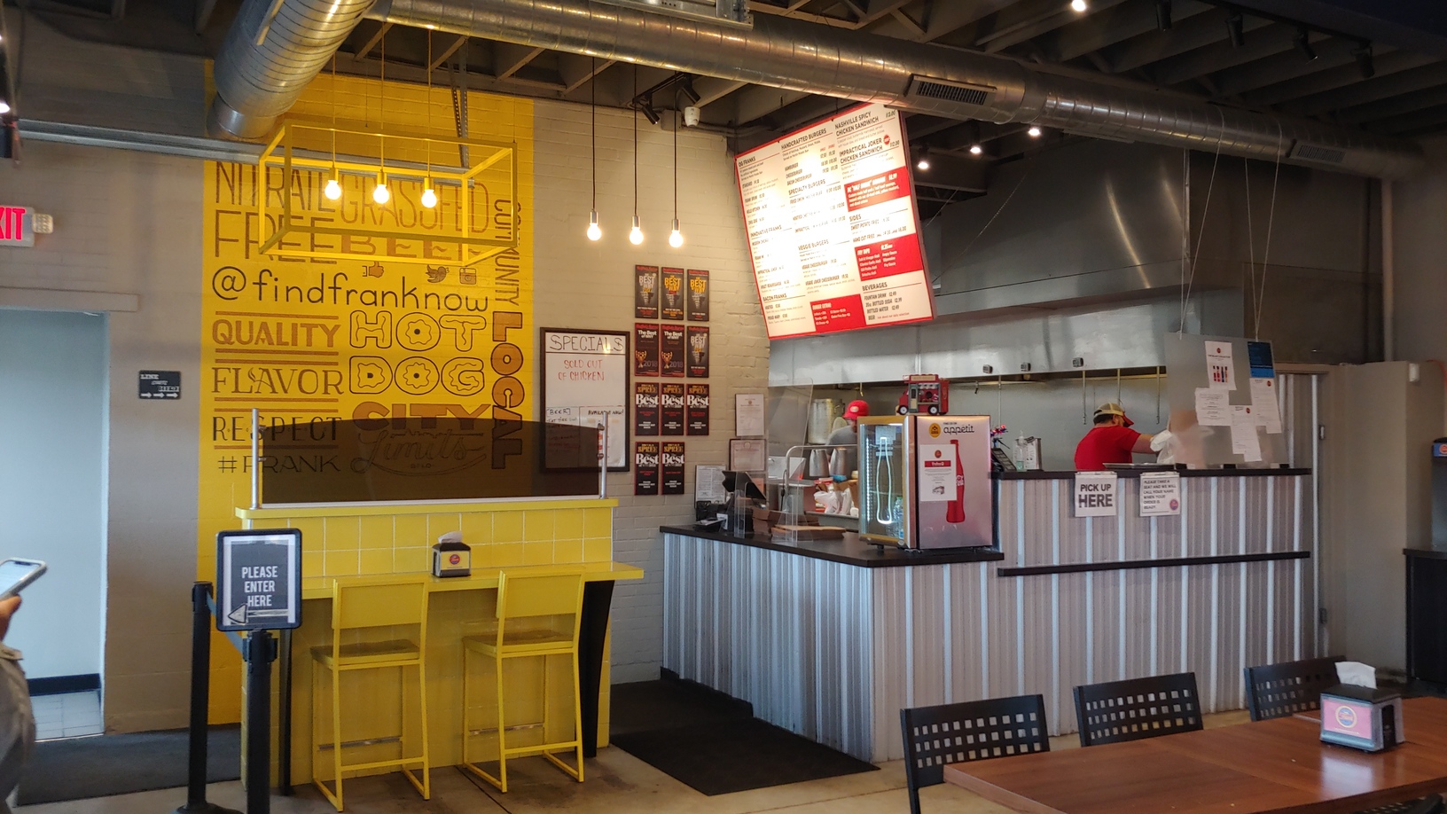 View for Frank's counter