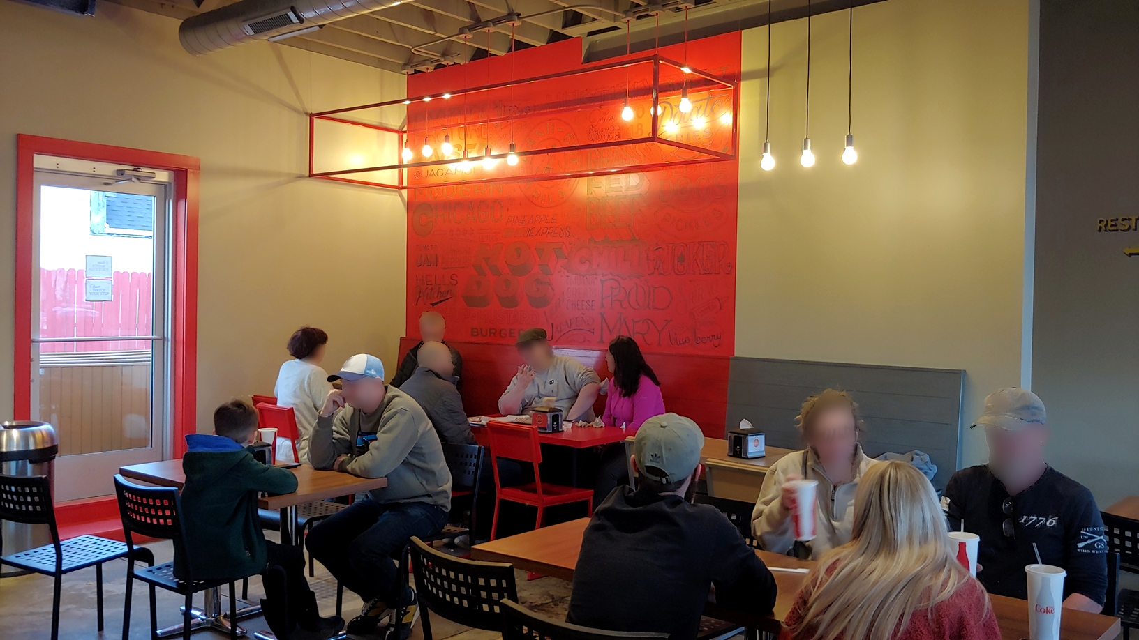 View of Frank's indoor seating