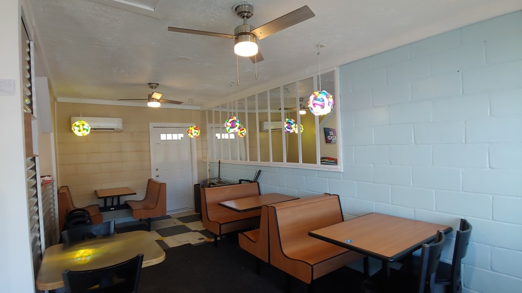 Inside view of dining area