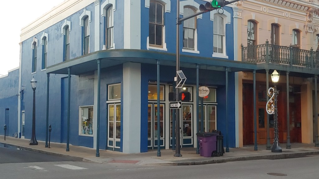 Three George's outside