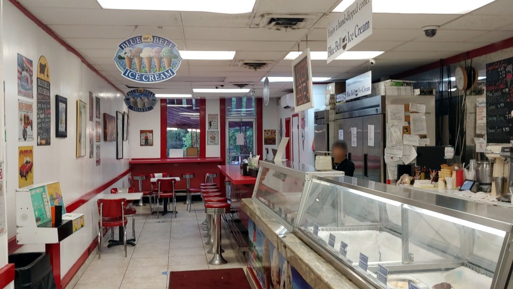 Inside of Mr Ice Cream