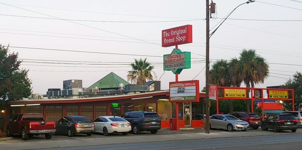 The Original Donut Shop, outside front.