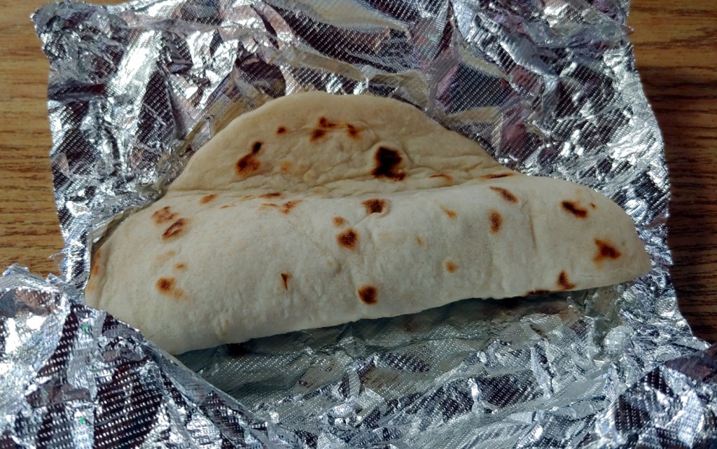 Unwrapped taco