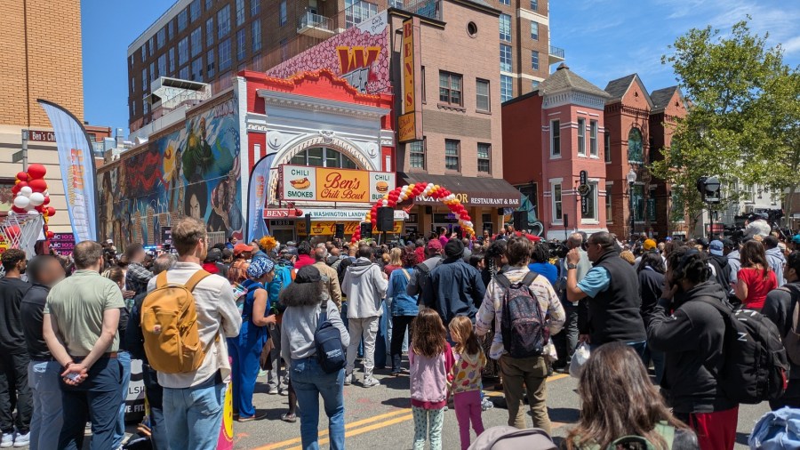 The reopening block party