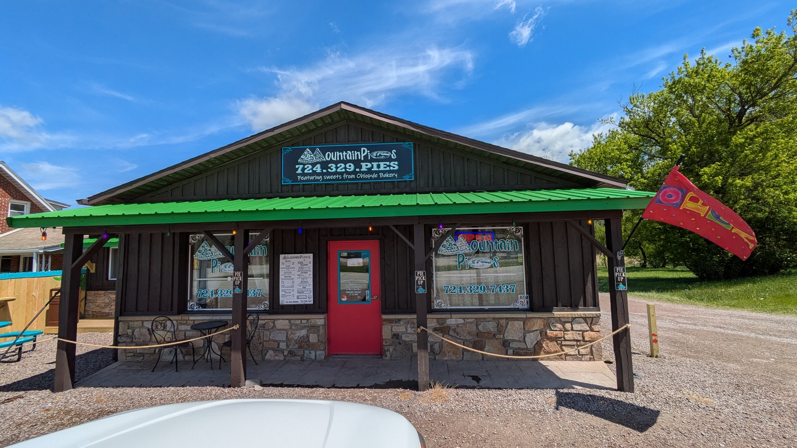 Mountain Pies, front view
