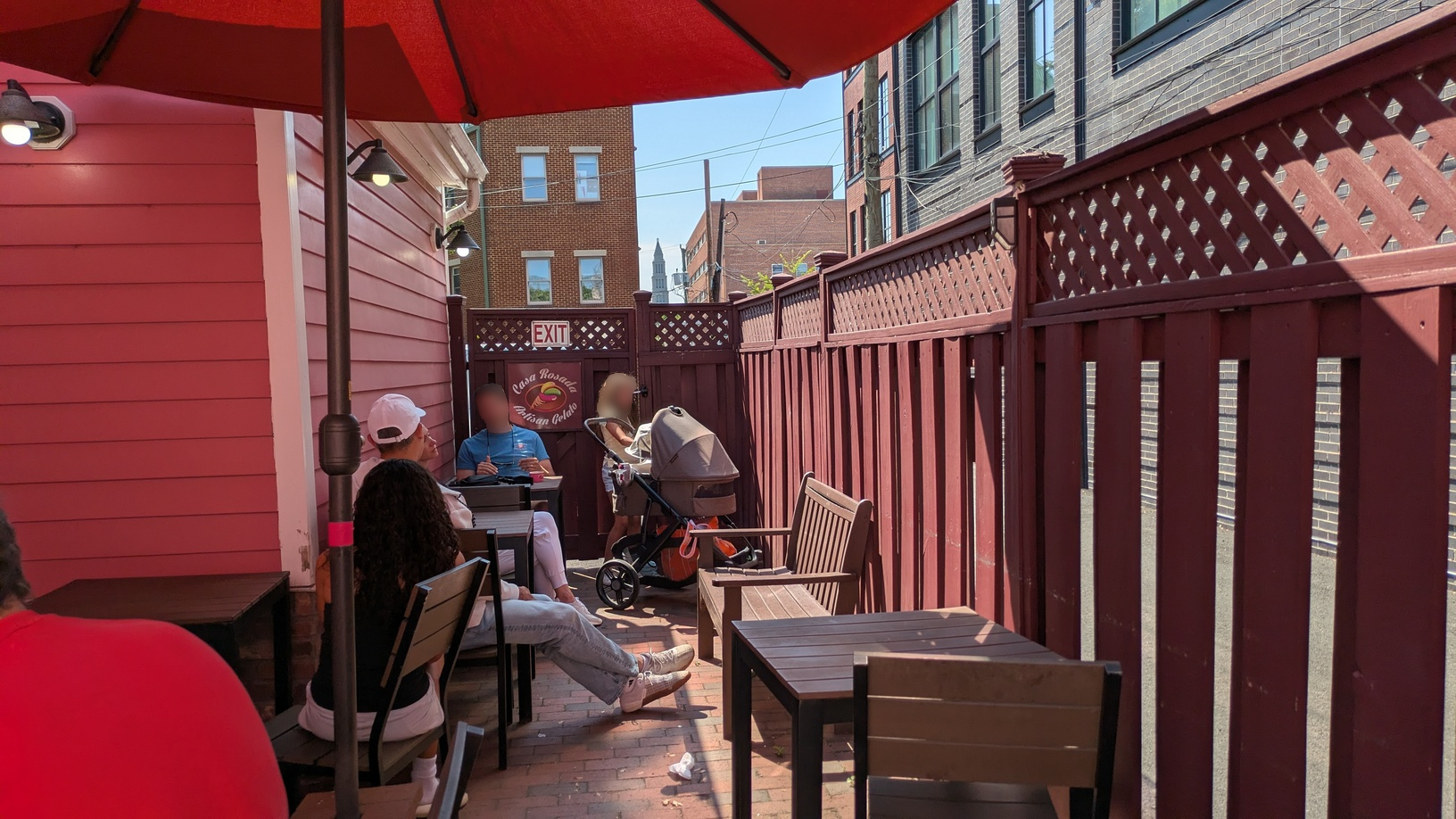 Casa Rosada, back porch