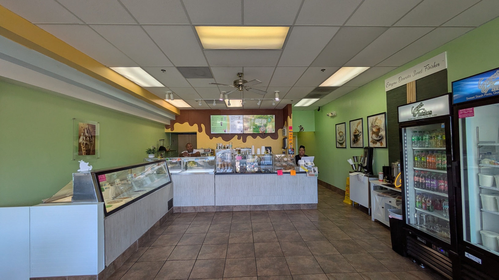 Sweet Finishes, inside view