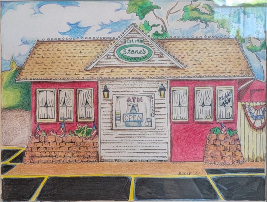 Stone's Country Side Tavern, drawing