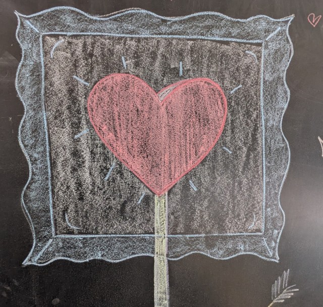 Chalkboard with ehar